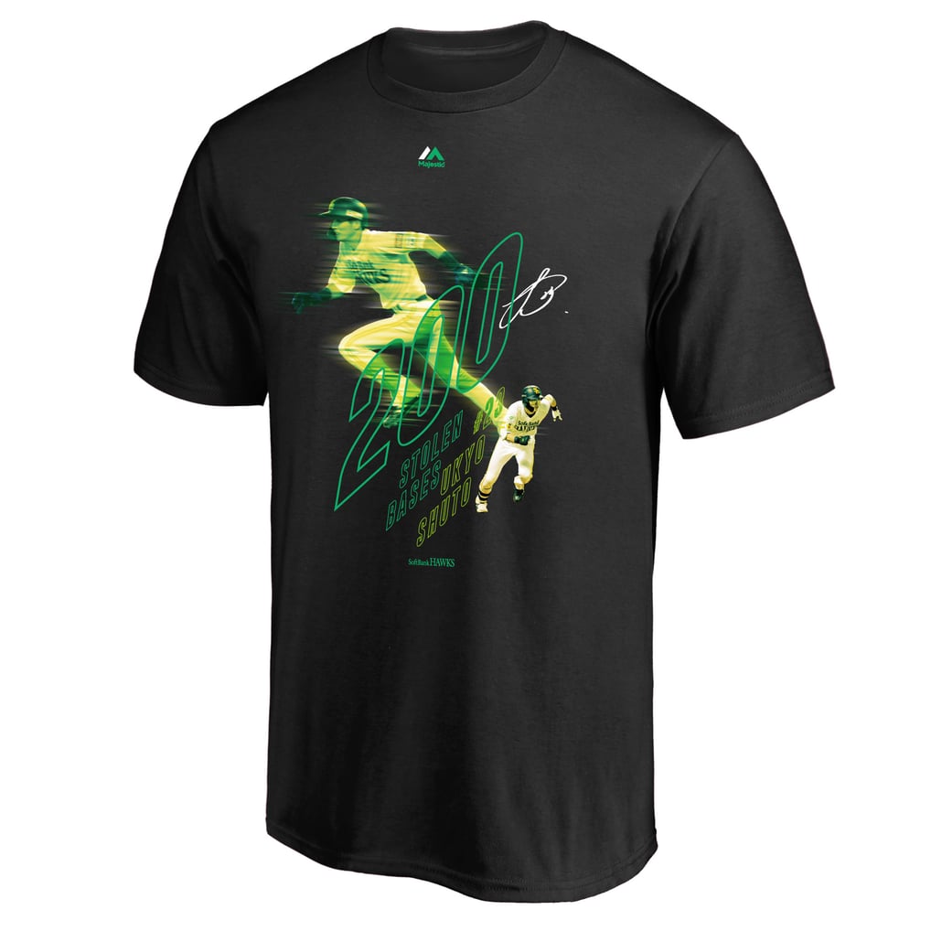 周東佑京 通算200盗塁達成記念 200 stolen Tシャツ